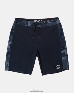 dna RVCA unisex apex šortky 19 černá kamufláž BN4N08641