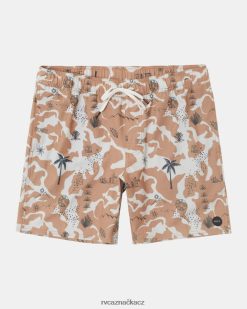 dna RVCA unisex Boardshortky atlas s elastickým pasem 17 velbloud BN4N08239