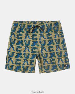 dna RVCA unisex Boardshortky s elastickým pasem 17 avokádo BN4N0872
