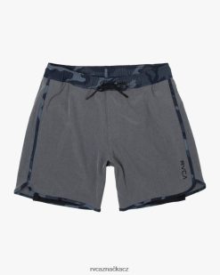 dna RVCA unisex eastern plus elastické šortky v pase 17 vřesově šedá BN4N08798