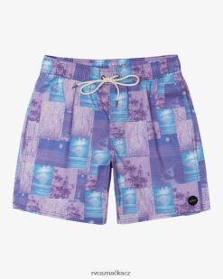 dna RVCA unisex elastické šortky colin sussingham 17 světle fialová BN4N0861