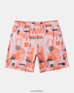 dna RVCA unisex Jesse brown 17 šortky s elastickým pasem fiesta BN4N08995