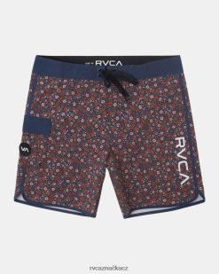 dna RVCA unisex východní šortky 18 náladová modrá BN4N0859