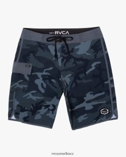 dna RVCA unisex východní šortky 20 černá kamufláž BN4N08730
