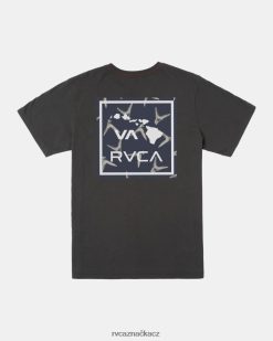 oblečení RVCA chlapci havajské tričko s ploutvemi pirátská černá BN4N08262