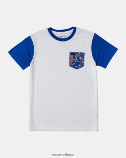 oblečení RVCA chlapci ollie color block pocket tričko modrý BN4N08525