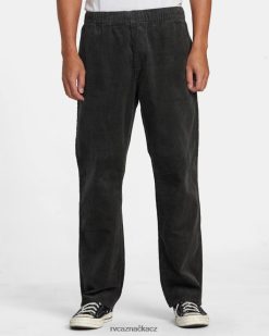 oblečení RVCA muži americana kalhoty s elastickým pasem pirátská černá BN4N08477