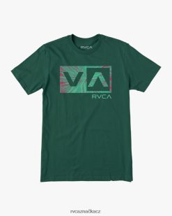 oblečení RVCA muži balanční tričko lovecký zelený BN4N081058
