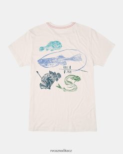 oblečení RVCA muži ben Horton propast tričko starožitná bílá BN4N0837