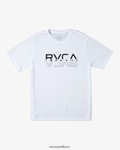 oblečení RVCA muži dvojité dělené tričko bílý BN4N08284