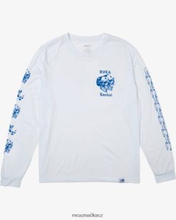 oblečení RVCA muži everlast x benjamin jeanjean triko s dlouhým rukávem bílý BN4N08108