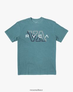 oblečení RVCA muži hamptonové tričko modrozelená BN4N081045