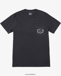oblečení RVCA muži Kapesní šestihranné tričko hawaii island pirátská černá BN4N08639
