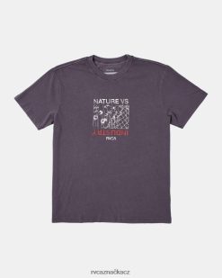 oblečení RVCA muži konfliktní tričko tmavá švestka BN4N08570