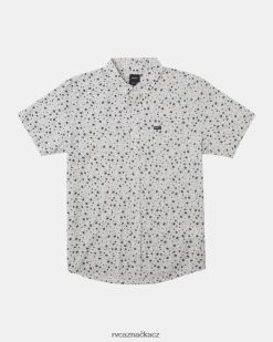 oblečení RVCA muži košile s krátkým rukávem s anglickými růžemi bílý BN4N0891