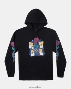 oblečení RVCA muži mikina s kapucí martin ander manderoid Černá BN4N08306