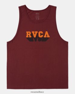 oblečení RVCA muži nárazová nádrž oxblood červená BN4N08131