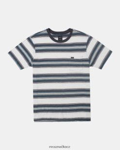 oblečení RVCA muži pruhované tričko polanco starožitná bílá BN4N0864