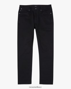oblečení RVCA muži rockerské úzké džínové džíny černá černá BN4N08898