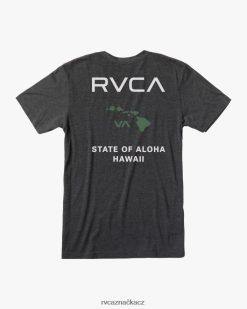 oblečení RVCA muži stav aloha trička černá/zelená BN4N08702