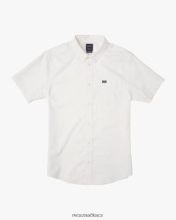 oblečení RVCA muži to bude stačit košile s krátkým rukávem bílý BN4N08712