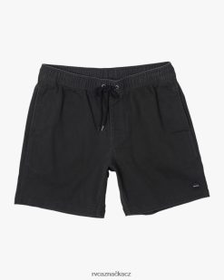 oblečení RVCA muži únikové šortky s elastickým pasem 17 Černá BN4N08691