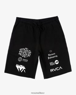 oblečení RVCA muži va sport 19 sportovní tepláky Černá bílá BN4N08264
