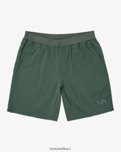 oblečení RVCA muži va sportovní šortky s elastickým pasem tmavý kaktus BN4N08302