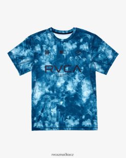 oblečení RVCA muži vent va sportovní odznak technické tréninkové tričko barva na kravatu modrozelená BN4N0823