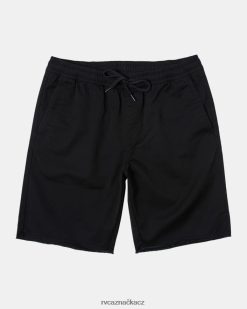 oblečení RVCA muži víkendové šortky s elastickým pasem Černá BN4N08212