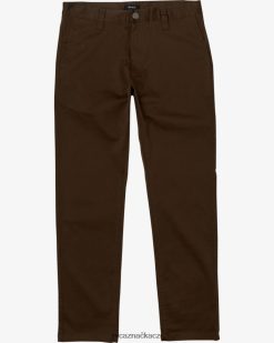 oblečení RVCA muži víkendové strečové kalhoty čokoláda BN4N08169