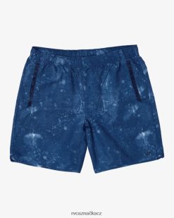 oblečení RVCA muži yogger iv šortky s elastickým pasem 17 indigová barva na kravaty BN4N08238