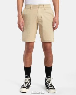 oblečení RVCA muži zpět v hybridních 19 šortkách khaki BN4N08721