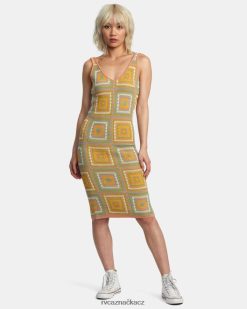 oblečení RVCA ženy čtvercové háčkované šaty guava BN4N081260