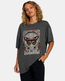 oblečení RVCA ženy nouveau tričko pirátská černá BN4N081115