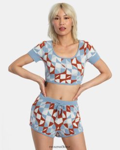 oblečení RVCA ženy pletený crop top s geodou santlewood BN4N081385