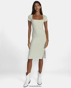 oblečení RVCA ženy přepážkové midi šaty limetkově žlutá BN4N081570