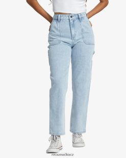 oblečení RVCA ženy recesní džínové kalhoty lehké vintage praní BN4N08817