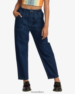oblečení RVCA ženy scrunchie džínové kalhoty tmavé indigo BN4N081086