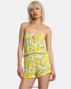 oblečení RVCA ženy šortky s elastickým pasem s potiskem sawyer prašná modrá BN4N081406