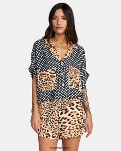 oblečení RVCA ženy tlačítko speakeasy nahoře vícenásobné BN4N081554