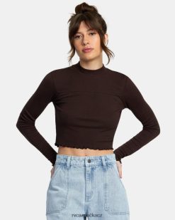 oblečení RVCA ženy uložený dlouhý rukáv crop top s dlouhým rukávem Jáva BN4N081087