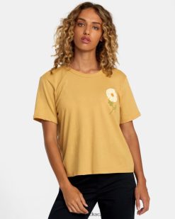 oblečení RVCA ženy základní tričko sláma BN4N081218