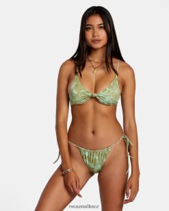 plavat RVCA ženy jemné linie třpytivé crossback bikini top mořská pěna BN4N081170