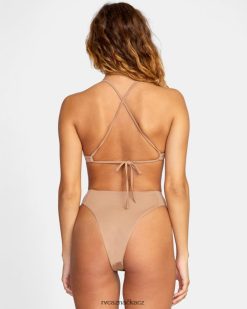 plavat RVCA ženy pevné vysoké, drzé spodní díly bikin dřevo BN4N081349