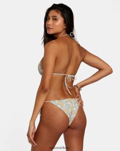 plavat RVCA ženy štíhlé spodní dílky bikin se širokými žebry břidlice BN4N081158