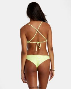 plavat RVCA ženy Swirl grid eco rib drzé spodní díly bikin růžový BN4N081112