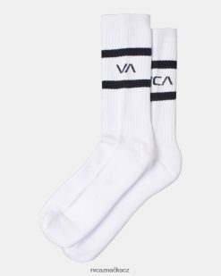 Příslušenství RVCA unisex 2 balení pruhovaných ponožek bílý BN4N08655