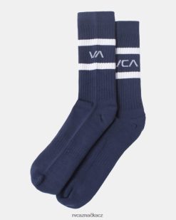 Příslušenství RVCA unisex 2 balení pruhovaných ponožek džínovina BN4N08698