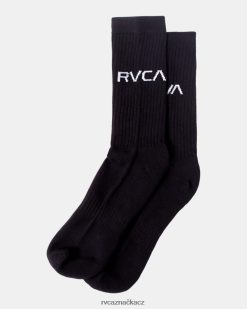 Příslušenství RVCA unisex 2 balení základních ponožek s logem posádky Černá BN4N081043